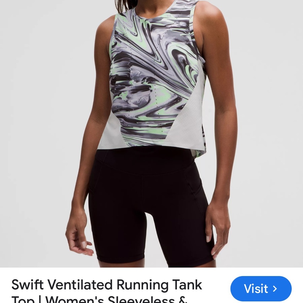 Lululemon Swift Ventilated Running Tank S4 NWT